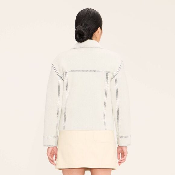 Woolrich - Women's Shacket - Woolrich Cream XL Cream - Picture 3 of 3